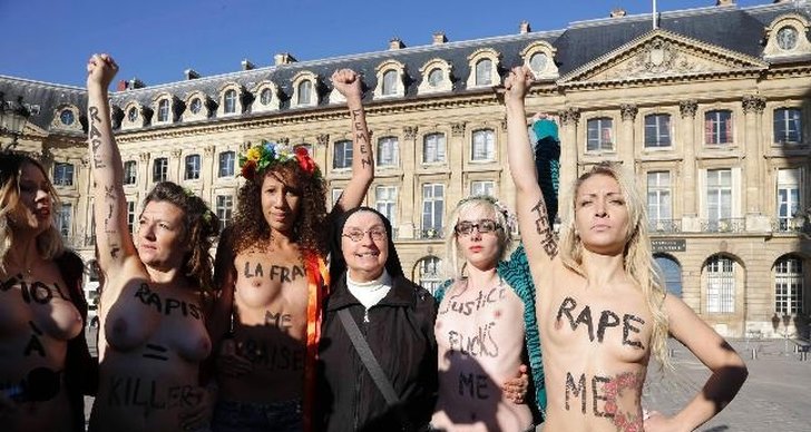 FEMEN, Våldtäkt , Topless, Protester